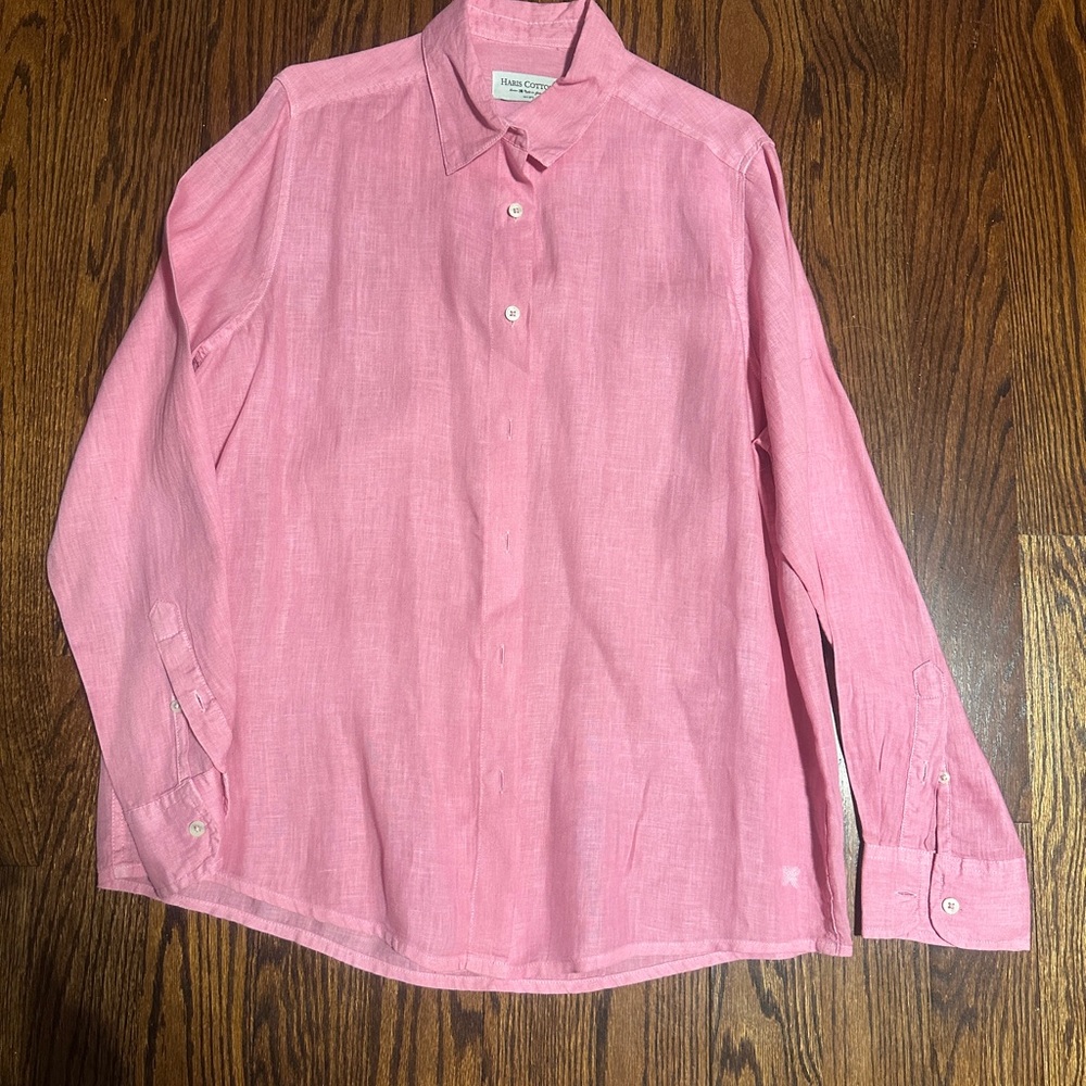New Haris Cotton -  pink Women's Button-Up Top - Picture 9 of 16